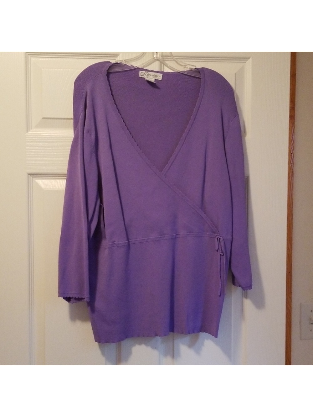Dress Barn Purple V-Neck Blouse Size 14/16